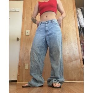 Lucky Brand Light Blue Wide Leg Jeans